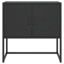 skænk 75x35x75 cm stål sort
