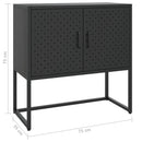 skænk 75x35x75 cm stål sort
