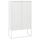 højskab 80x35x135 cm stål hvid