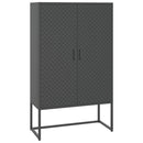 højskab 80x35x135 cm stål antracitgrå
