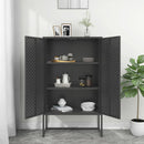 højskab 80x35x135 cm stål antracitgrå