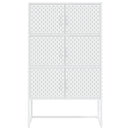 højskab 80x35x135 cm stål hvid