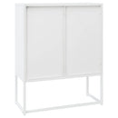 højskab 80x35x100 cm stål hvid