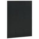 3-panels rumdeler 120x180 cm stål sort