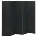 5-panels rumdeler 200x180 cm stål sort