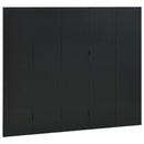 5-panels rumdeler 200x180 cm stål sort