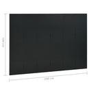 6-panels rumdeler 240x180 cm stål sort