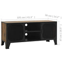 tv-skab 105x36x47 cm meal og MDF rustikbrun
