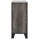 opbevaringsskab 72x36x82 cm metal og MDF grå
