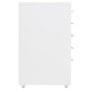 mobilt arkivskab 28x41x69 cm metal hvid