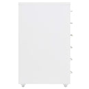 mobilt arkivskab 28x41x69 cm metal hvid