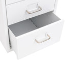 mobilt arkivskab 28x41x69 cm metal hvid