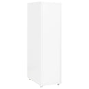 mobilt arkivskab 28x41x109 cm metal hvid