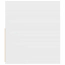 sengeborde med LED-lys 2 stk. 60x35x40 cm hvid