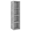 tv-skabssæt 2 dele konstrueret træ betongrå