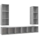 | Væg TV Skab | Vægmonteret 4 pcs 37 x 37 x 107,5 cm