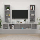 | Væg TV Skab | Vægmonteret 4 pcs 37 x 37 x 107,5 cm