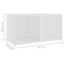 tv-skabe 2 stk. 72x35x36,5 cm konstrueret træ hvid