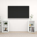 tv-skabe 2 stk. 72x35x36,5 cm konstrueret træ hvid