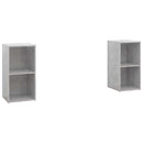 tv-skabe 2 stk. 72x35x36,5 cm konstrueret træ betongrå