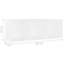 tv-skabe 2 stk. 107x35x37 cm konstrueret træ hvid