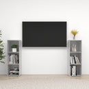 tv-skabe 2 stk. 107x35x37 cm konstrueret træ betongrå