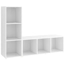 tv-skabe 2 stk. 107x35x37 cm konstrueret træ hvid