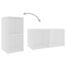 tv-skabe 2 stk. 72x35x36,5 cm konstrueret træ hvid