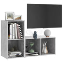 tv-skabe 2 stk. 72x35x36,5 cm konstrueret træ betongrå