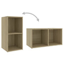 tv-skabe 4 stk. 72x35x36,5 cm konstrueret træ sonoma-eg