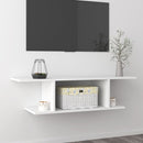 væghængt tv-skab 103x30x26,5 cm hvid