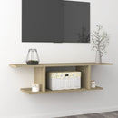 væghængt tv-skab 103x30x26,5 cm sonoma-eg