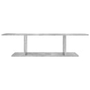 væghængt tv-skab 103x30x26,5 cm betongrå