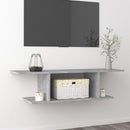 væghængt tv-skab 103x30x26,5 cm betongrå