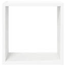 væghylder 6 stk. 30x15x30 cm kubeformet hvid