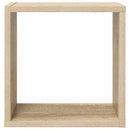 væghylder 2 stk. 30x15x30 cm kubeformet sonoma-eg