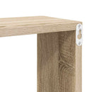 væghylder 2 stk. 30x15x30 cm kubeformet sonoma-eg