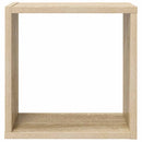 væghylder 6 stk. 30x15x30 cm kubeformet sonoma-eg