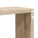 væghylder 6 stk. 30x15x30 cm kubeformet sonoma-eg