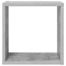 væghylder 2 stk. 30x15x30 cm kubeformet betongrå