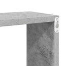 væghylder 4 stk. 30x15x30 cm kubeformet betongrå