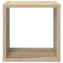 væghylder 2 stk. 26x15x26 cm kubeformet sonoma-eg