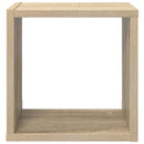 væghylder 6 stk. 26x15x26 cm kubeformet sonoma-eg