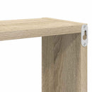 væghylder 6 stk. 26x15x26 cm kubeformet sonoma-eg