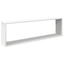 væghængte kubehylder 4 stk. 100x15x30 cm konstrueret træ hvid