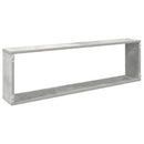 væghylder 2 stk. 100x15x30 cm konstrueret træ betongrå