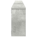 væghylder 4 stk. 100x15x30 cm konstrueret træ betongrå