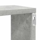 væghylder 4 stk. 100x15x30 cm konstrueret træ betongrå