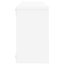 væghylder 2 stk. 80x15x26,5 cm kubeformet konstrueret træ hvid
