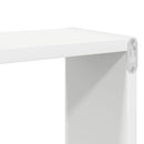 væghylder 2 stk. 80x15x26,5 cm kubeformet konstrueret træ hvid
